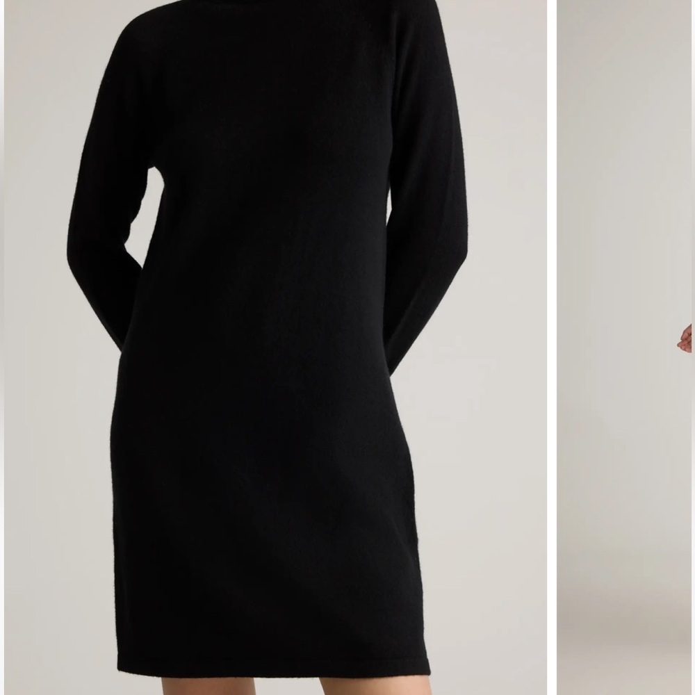 Quince Mongolian Cashmere Turtleneck
Sweater Dress in black size M NEW with tags - Picture 7 of 13